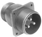 97-3100A-24-22S, Conn Cylindrical Circular SKT 4 POS Solder ST Wall Mount 4 Terminal 1 Port Automotive