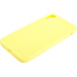 Силиконовый чехол "LP" для iPhone Xr "Silicone Dot Case" (желтый/коробка)