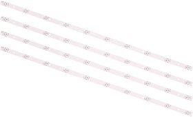 Фото 1/6 Подсветка CX42D10-ZC21FG-03 для телевизора 303CX420035, Mystery MTV-4228LTA2, DEXP F42C7000E / 42" 3V / 10 led / 2 pin (комплект 4 шт) 815mm