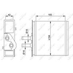 53204, Радиатор отопителя салона FIAT BARCHETTA 95-, PUNTO 93-, LANCIA Y 95-03 ...