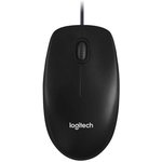 Мышь Logitech M100 Grey темно-серая, оптическая, 1000dpi, USB, 1.8м