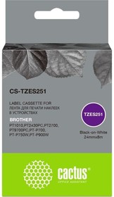 Ленточный картридж CS-TZES251 TZe-S251 черный, для Brother 1010/1280/1280VP/2700VP 1449592