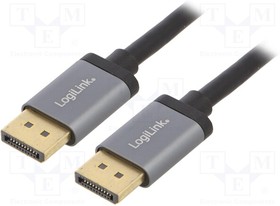 CDA0100, Кабель; DisplayPort 1.2,HDCP 1.3; 1м; черный