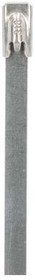 ST2-260-LHD-YT, Stainless Steel Cable Tie 266 x 7.9mm, 1.1kN, Pack of 50 pieces