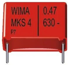 Фото 1/2 MKS4F041004F00JSSD, General Purpose Film Capacitor, Metallized PET, Radial Box - 2 Pin, 1 µF, ± 5%, 160 V, 250 V