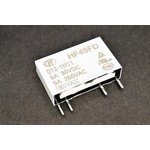 HF49FD/012-1H11, 12V AgNi 5A Normal Open:1A(SPST-Normal Open) Electromagnetic ...