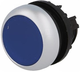Фото 1/3 M22-DL-B, Головка кнопки с подсветкой, без фиксации ,цвет синий