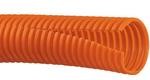 Фото 1/2 CLT75F-C3, Corrugated loom tubing slit wall, .75" (19.1mm) x 100' (30.5m), polyethylene, orange.