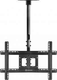 Потолочный кронштейн ONKRON N1L для телевизора 32"-80" потолочный телескопический, чёрный