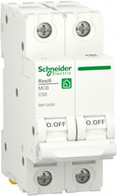 Фото 1/2 Schneider Electric RESI9 Автоматический выключатель (АВ) С 50А 2P 6000A