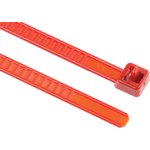 115-00003 LR55R-PA66-RD, Cable Tie, 195mm x 4.7 mm, Red PA 6.6, Pk-25