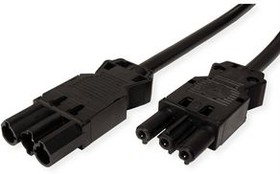3750044, Extension Cable IP20 GST18i3 Plug - GST18i3 Socket 3m Black