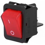 R210-1-C5G-BR9NWC, ROCKER; DPST; Pos: 2; ON-OFF; 16A/250VAC; red; neon lamp ...