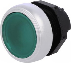 Фото 1/5 LPCBL103, Кнопка зеленая с подсветкой плоская