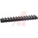 12-140, Barrier Strip, 12 Contact, 9.53mm Pitch, 2 Row, 15A, 250 V ac