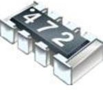 Фото 1/5 CAY10-103J4LF, Res Thick Film Array 10K Ohm 5% 0.25W(1/4W) ±200ppm/C ISOL 8-Pin 0804(4 X 0402) Convex SMD T/R