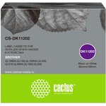 Картридж ленточный Cactus CS-DK11202 DK-11202 черный для Brother P-touch QL-500 ...