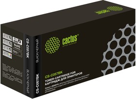 Фото 1/3 Картридж лазерный Cactus CS-C057BK 057 черный (3100стр.) для Canon i-SENSYS LBP223dw/226dw/228x