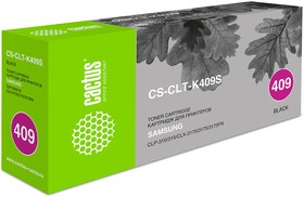 Фото 1/5 Тонер-картридж Cactus CS-CLT-K409S для принтеров Samsung CLP-310, черный, 1500 стр.