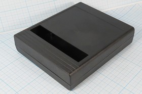 Фото 1/3 Корпус для РЭА 143x119x38, марка Z28W, черный, пластик, с окном