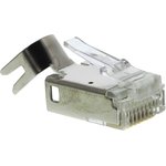 J00026A0165, MP8 Series Male RJ45 Connector, Cable Mount, Cat6a, STP Shield