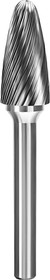 Бор-фреза твердосплавная (шарошка) парабола с закруглённым торцом ОС 12x25x70 мм, S=6 мм F1225M06