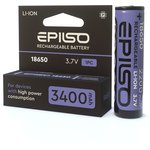 Аккумулятор EPILSO 18650 3400mAh 3.7V 1pcs/box с защитой (1/20/160)