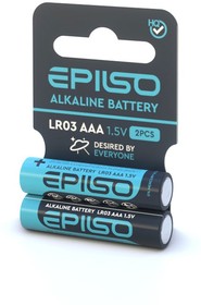 Элементы питания EPILSO LR03/AAA 2 Shrink Card 1.5V (60/720)