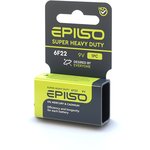 Элементы питания EPILSO 6F22 1 Shrink Card 9V крона (24/480)