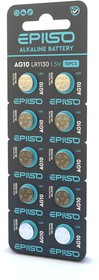 Элементы питания EPILSO AG10 10BC 1.5V (389,1130) (10/100/1600)