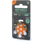 Элементы питания EPILSO ZA13 (PR48) 6BC 1.45V (6/60/600/3000)
