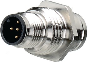 FWD 5, Circular Connector, M12, Plug / Socket, Straight, Poles - 5, Spring, Panel Mount