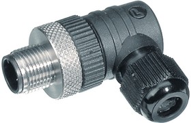 Фото 1/4 RSCW 5/7, Circular Connector, M12, Plug, Right Angle, Poles - 5, Screw Terminal, Cable Mount