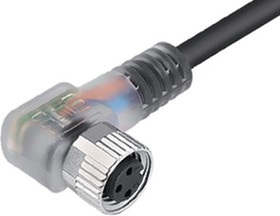 79 3404 45 03, Sensor Cable, M8 Socket - Bare End, 3 Conductors, 5m, IP67,