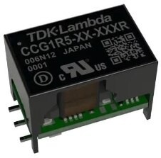 Фото 1/2 CCG1R5-48-12DR, Isolated DC/DC Converters - SMD Input 24/48VDC, Output +/-12V 0.065A, 1.56W SMD
