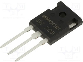 MBR4045WT, Diode: Schottky rectifying; THT; 45V; 40A; TO247AD; tube; Ir: 1mA