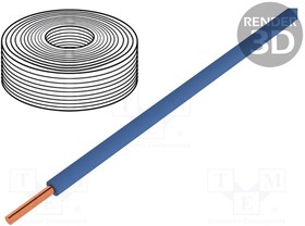 150-012, Провод; многопров; Cu; 0,5мм2; синий; ПВХ; 60В; 10м; Класс: 5