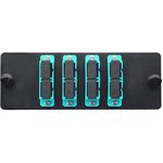 38M-30-2S-04BL, Комплект планка Q-SLOT с 4 адаптерами дуплекс SC OM3 ...