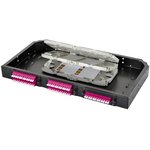 38M-40-2L-12BL, Комплект планка Q-SLOT с 12 адаптерами дуплекс LC OM4 ...