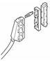 Фото 1/2 65183-001LF, Din Accessory Latching Frame Modular 4 modules