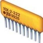 4610X-101-221LF, 4600X 220Ω ±2% Bussed Resistor Array, 9 Resistors, 1.25W total ...