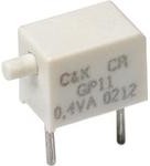 GP11MCBE, Sealed Ultraminiature Pushbutton Switches-SPST-Through Hole-0.4A@20VAC and 20 VDC-40,000 make-and-break cycles at ...
