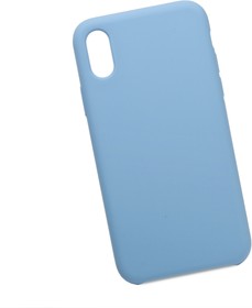 Фото 1/2 Силиконовый чехол "LP" для iPhone X/Xs "Protect Cover" (голубой/коробка)