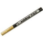 EDDING 792 золотой, лаковый маркер с круглым наконечником 0.8 мм металлическая оправа