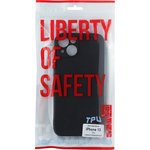 Силиконовый чехол "LP" для iPhone 13 TPU черный, непрозразный