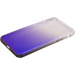 Защитная крышка "LP" для iPhone X, Xs "Градиент" прозрачная с фиолетовым