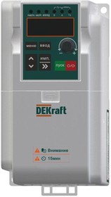 Преобразователь частоты DEKV060 0.4кВт 220В 1ф с тормозн. модулем DEKraft DEKV060G0R4S2B