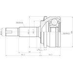 Z87073R, Шрус наружный toyota corolla (06--13)