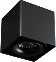 Quest Light Светильник накладной поворотный, черный, под лампу GU10 MR16 до 50w, IP20, CASTLE 1 ED cube black