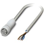 1404010, Female 4 way M12 to Sensor Actuator Cable, 1.5m